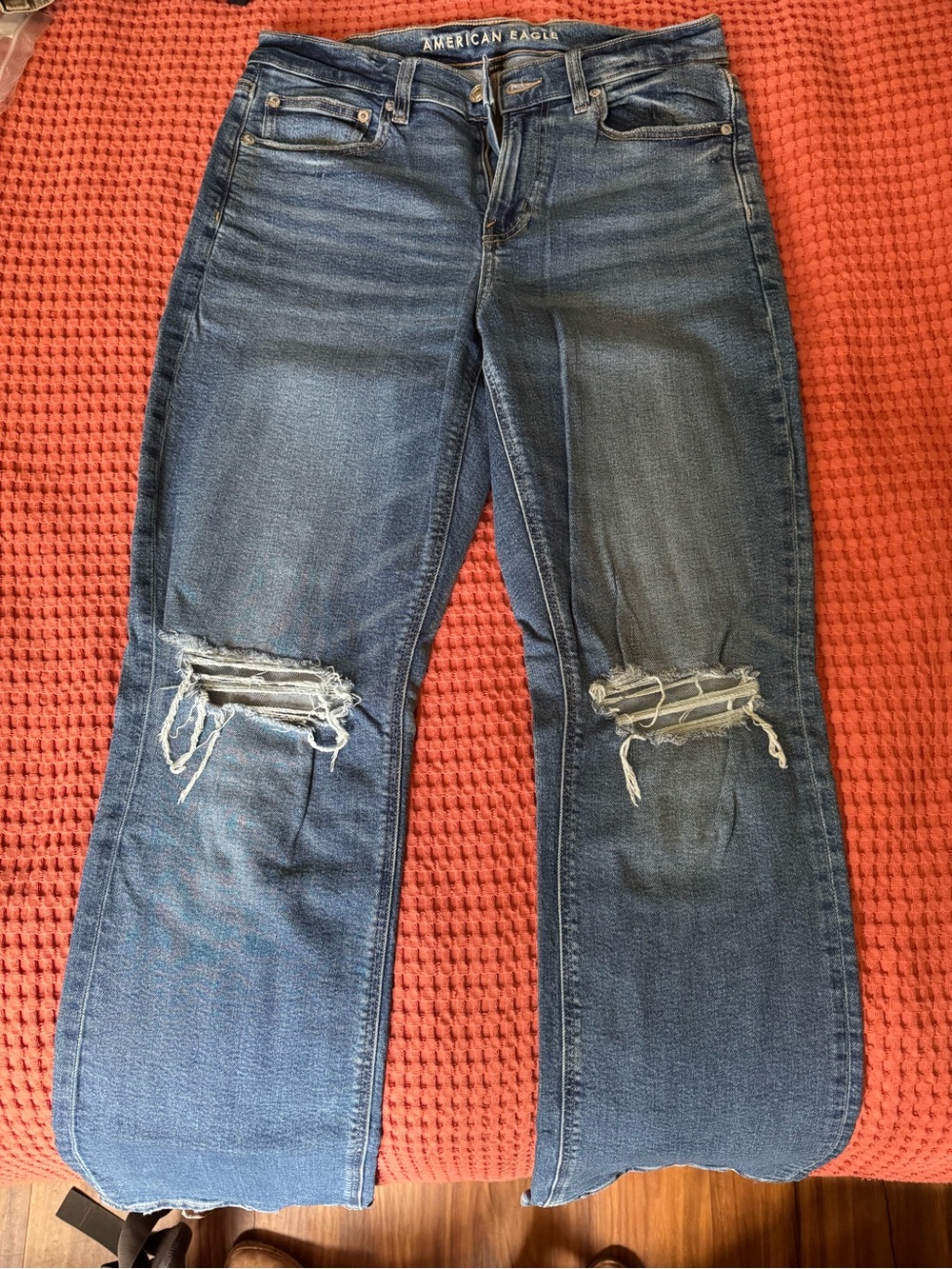American Eagle Outfitters Women’s Distressed Bootcut Jeans